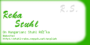 reka stuhl business card